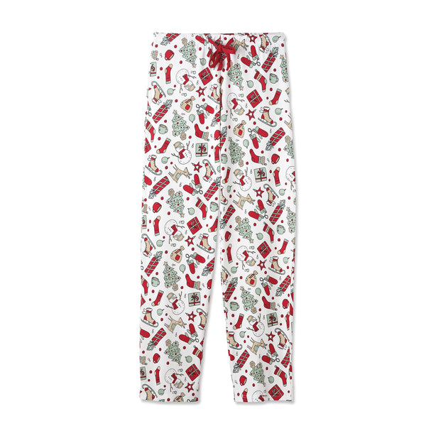 holly-jolly-bamboo-adult-pajama-pants Tesa Babe - Sophia's StyleUnisex Loungewear-1